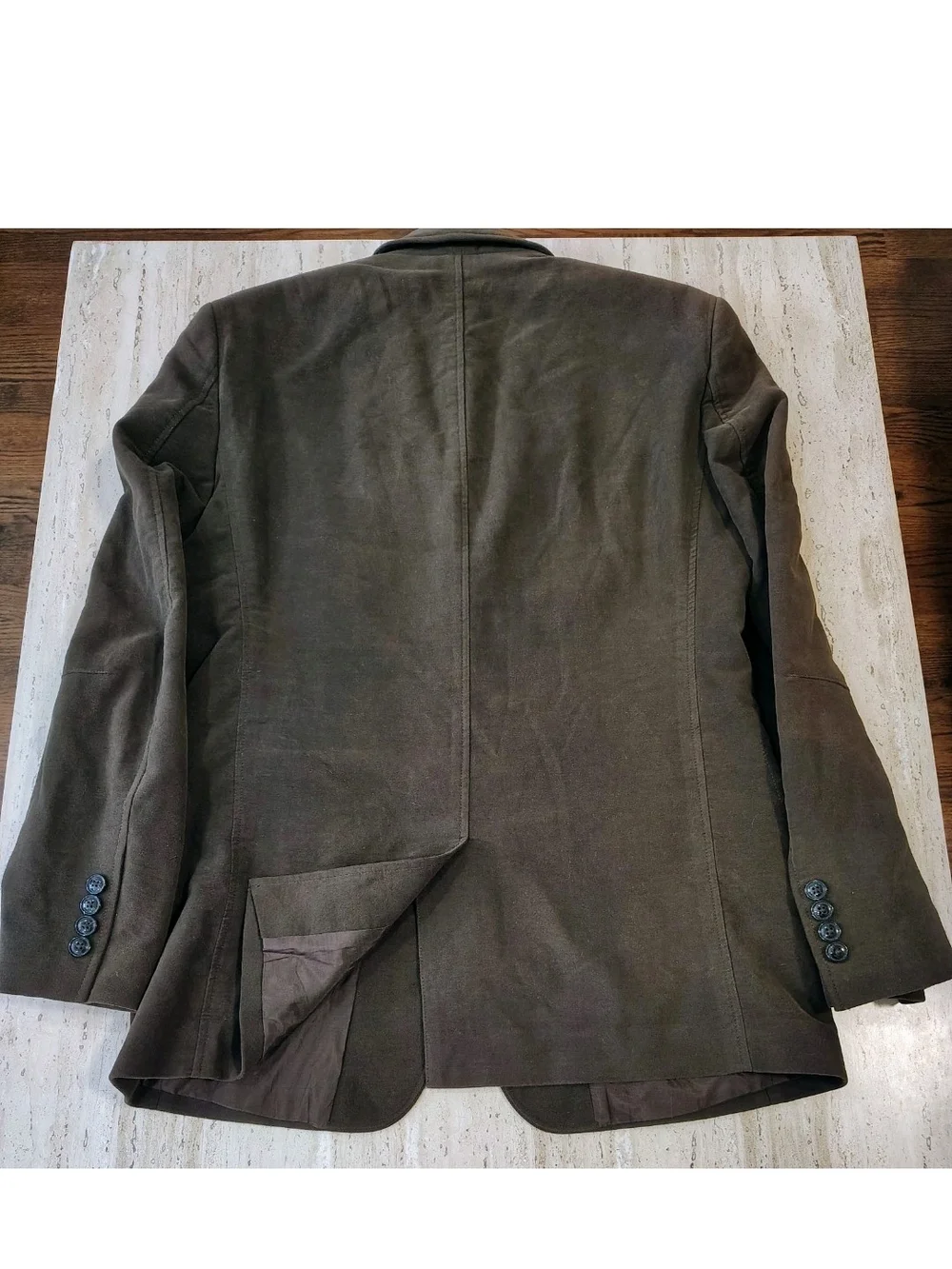 Men's DKNY Brown Blazer Sport Coat Cotton Size 38R